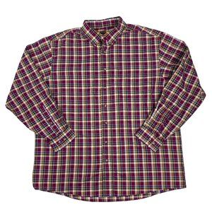 Jos. A. Bank XL Shirt Button Front Plaid Traveler's Collection